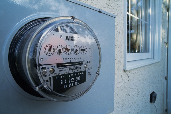 Close-up of electric meter