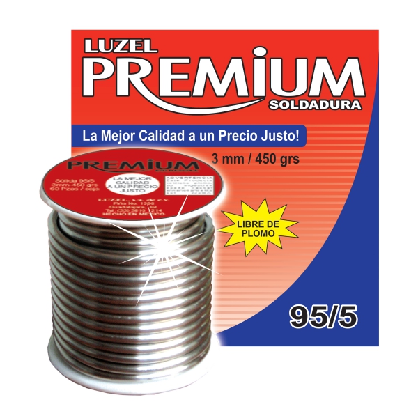 Posibilidades Hormiga pagar Luzel Premium: Soldadura de estaño para tubería de cobre - Todo Ferreteria